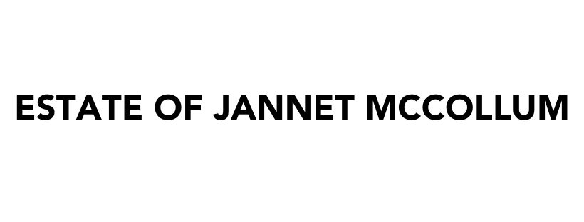 ESTATE OF JANNET MCCOLLUM