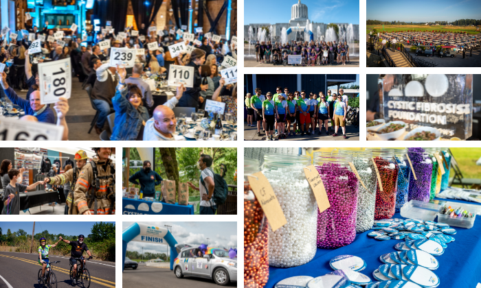 Cystic Fibrosis Foundation Oregon Chapter Collage