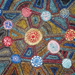 Colorful mosaic artwork