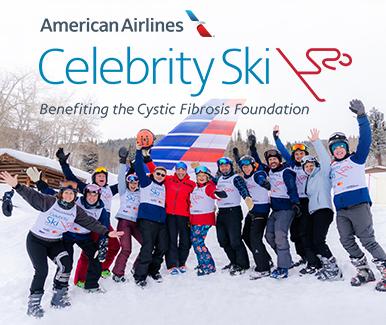 American Airlines Celebrity Ski 2023 graphic