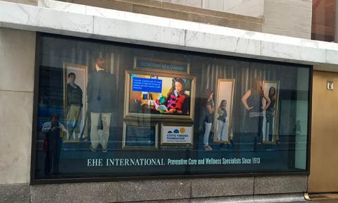 Rockefeller Center window campaign